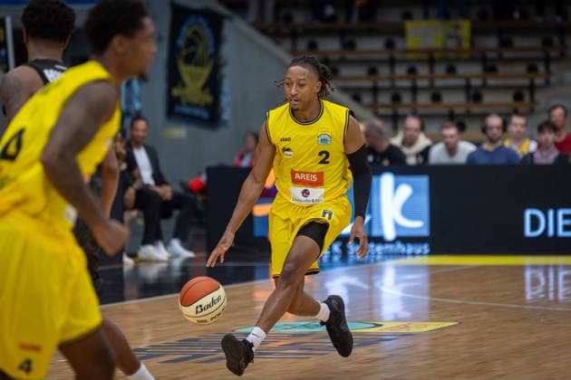 CJ Hines Kreisbau Kirchheim Knights, 02 GER, Kreisbau Kirchheim Knights vs. MHP RIESEN Ludwigsburg, easyCredit BBL, Netto BBL Cup, Round 1, 2026–2027 Season, September 13, 2026 GER, Kreisbau Kirchheim Knights vs. MHP RIESEN Ludwigsburg, easyCredit BBL, Netto BBL Cup, Round 1, 2026–2027 season, September 13, 2026 Göppingen Copyright: xEibner-Pressefoto NinaxSanderx EP_NSR
