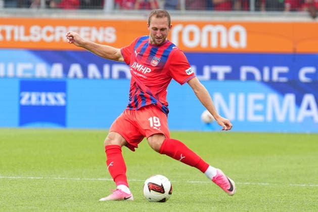 2. Bundesliga, Matchday 5, 2026–27 Season, FC Heidenheim vs. Holstein Kiel, Jonas Foehrenbach, FC Heidenheim, FC Heidenheim vs. Holstein Kiel, 2. Bundesliga, Matchday 5, 2026–27 Season, FC Heidenheim vs. Holstein Kiel, Germany, Heidenheim, Voith Arena, September 13, 2026 SP_GHR