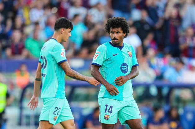 September 13, 2026, Valencia, Valencia, SPAIN: Karim Adeyemi of FC Barcelona, Barca celebrates a goal during the Spanish league, LaLiga EA Sports, football match played between Levante UD and FC Barcelona at Ciutat de Valencia stadium on September 13, 2026, in Valencia, Spain. Levante UD V FC Barcelona - LaLiga EA Sports - ZUMAa181 20260913_zaa_a181_197 Copyright: xIvanxTerronx