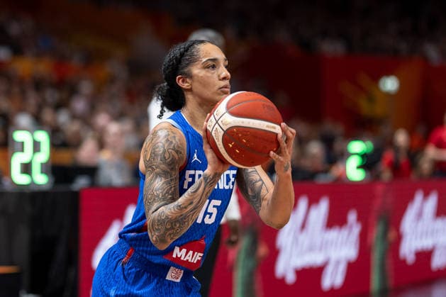 Gabby Williams of France, age 15, taking a shot; GER, USA vs. France, Basketball, 2026 FIBA Women’s World Cup, Final, September 13, 2026; GER, USA vs. France, Basketball, 2026 FIBA Women’s World Cup, Final, September 13, 2026, Berlin Copyright: xEibner-Pressefoto MaxxVincenx EP_MVN