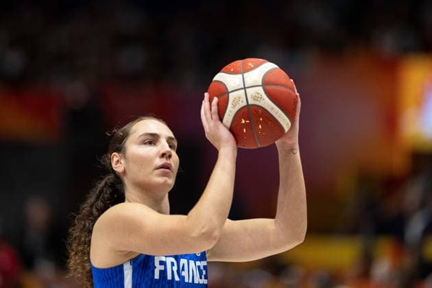 Carla Leite of France, 00 on a free throw, GER, USA vs. France, Basketball, 2026 FIBA Women’s World Cup, Final, September 13, 2026 GER, USA vs. France, Basketball, 2026 FIBA Women’s World Cup, Final, September 13, 2026, Berlin Copyright: xEibner-Pressefoto MaxxVincenx EP_MVN