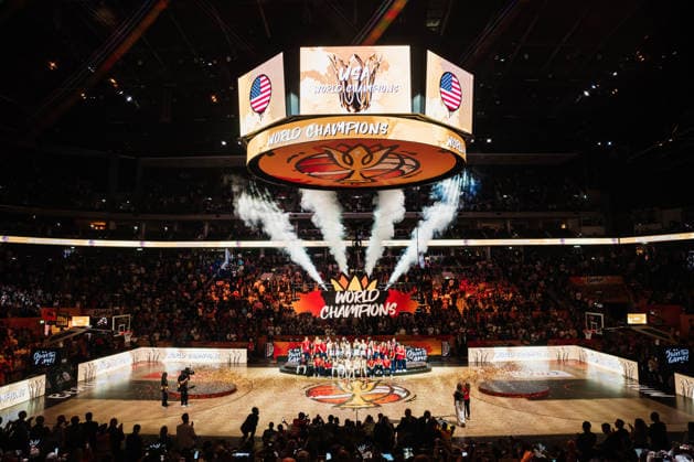 FIBA Women’s Basketball World Cup 2026: USA vs. France, September 13, 2026; Award Ceremony: USA, First Place, World Champions, World Champions, Winners’ Photo: Basketball, FIBA Women’s Basketball World Cup 2026, Final Round, Final, USA vs. France on September 13, 2026, at the Uber Arena, Berlin Copyright: xBEAUTIFULxSPORTS Tonhäuserx