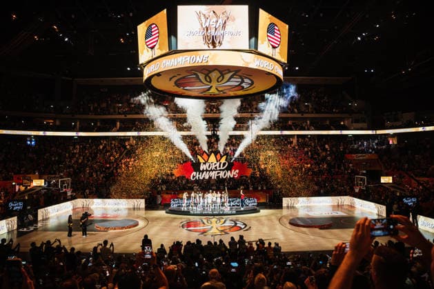 FIBA Women’s Basketball World Cup 2026: USA vs. France, September 13, 2026; Award Ceremony: USA, First Place, World Champions, World Champions, Winners’ Photo: Basketball, FIBA Women’s Basketball World Cup 2026, Final Round, Final, USA vs. France on September 13, 2026, at the Uber Arena, Berlin Copyright: xBEAUTIFULxSPORTS Tonhäuserx