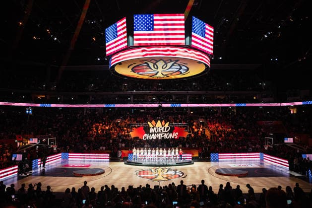 FIBA Women’s Basketball World Cup 2026: USA vs. France, September 13, 2026; Award Ceremony: USA, First Place, World Champions, World Champions, Winners’ Photo: Basketball, FIBA Women’s Basketball World Cup 2026, Final Round, Final, USA vs. France on September 13, 2026, at the Uber Arena, Berlin Copyright: xBEAUTIFULxSPORTS Tonhäuserx