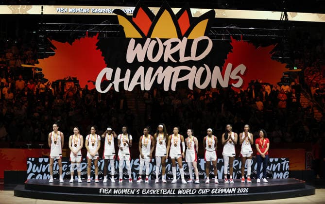 Awards Ceremony, Team USA, World Champions, Joy, Emotion, Sports, Basketball, FIBA World Cup, World Championship, Women s World Cup, Final, 2026–2027 Season, September 13, 2026, France vs. USA