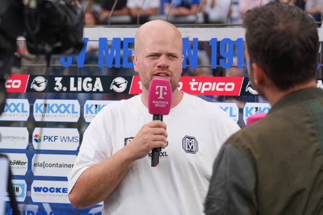 German Soccer, 3rd Division, Matchday 6, Hänsch Arena, Emslandstadion, Emsland District, Lower Saxony, Midweek Match, SV Meppen vs. Viktoria Köln—Lucas Beniermann, Coach of SV Meppen, in an interview with Magenta Copyright: xMichelxWittex