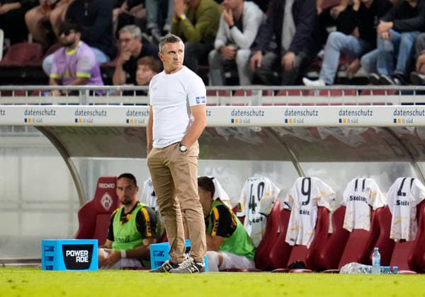 Mersad Selimbegovic, TSV Alemannia Aachen, Head Coach (GER), FC Würzburger Kickers vs. TSV Alemannia Aachen, 3. Liga, Matchday 6, 2026–27 Season, AKON Arena, Würzburg, September 15, 2026, Würzburger Kickers vs. Alemannia Aachen, 3. Liga, Matchday 6, 2026–27 season, September 15, 2026, Würzburg Copyright: xEibner-Pressefoto ScottxColemanx EP_SCN