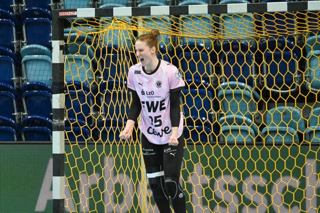 Madita Kohorst of VfL Oldenburg, 25, celebrates (GER), VfL Oldenburg vs. SU Neckarsulm, ALSCO Women s Handball Bundesliga, Matchday 4, 2026–2027 Season, September 16, 2026, VfL Oldenburg vs. SU Neckarsulm, ALSCO Women’s Handball Bundesliga, Matchday 4, 2026–2027 season, September 16, 2026, Oldenburg Copyright: xEibner-Pressefoto RobertxGertzenx EP_RGN