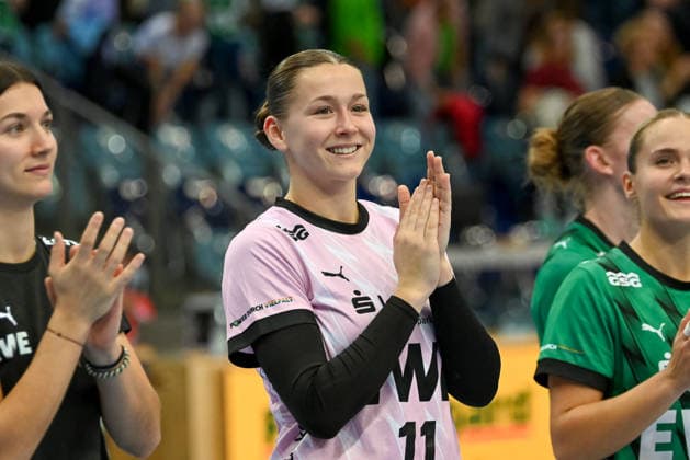 Lilly Janssen, VfL Oldenburg, No. 11 (GER), VfL Oldenburg vs. SU Neckarsulm, ALSCO Women s Handball Bundesliga, Matchday 4, 2026–2027 Season, September 16, 2026, VfL Oldenburg vs. SU Neckarsulm, ALSCO Women’s Handball Bundesliga, Matchday 4, 2026–2027 Season, September 16, 2026, Oldenburg Copyright: xEibner-Pressefoto RobertxGertzenx EP_RGN