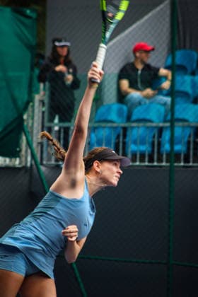 SP Open agita calendário do tênis em SP SaO PAULO, SP - 16.09.2026: SP OPEN AGITA CALENDaRIO DO TêNIS EM SP - The second edition of the SP Open, a WTA, Tennis Damen 250 tournament, brings together Brazilian and international tennis players between September 12 and 20, 2026, at Parque Villa-Lobos, in Sao Paulo (SP). In the photo, tennis player Dominika Salkova, from the Czech Republic, is facing Jessica Bouzas Maneiro, this Wednesday (16). (Photo: Angà lica Alves Fotoarena) x3017315x Angà licaxAlves