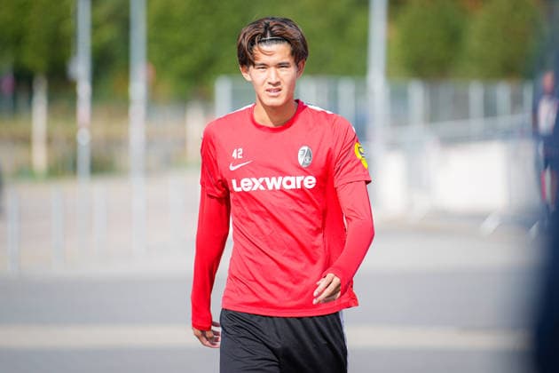 Soccer, Bundesliga, Men s, SC Freiburg Training at Europa Park Stadium, Sports, Europa Park Stadium, Keisuke Goto (SC Freiburg), 42, Freiburg, Europa Park Stadium, Baden-Württemberg, Germany Copyright: xFINLEYxMÖRCHx