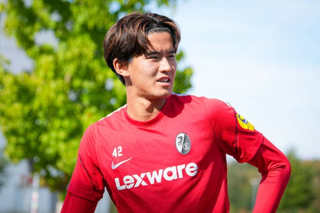Soccer, Bundesliga, Men s, SC Freiburg Training at Europa Park Stadium, Sports, Europa Park Stadium, Keisuke Goto (SC Freiburg), 42, Freiburg, Europa Park Stadium, Baden-Württemberg, Germany Copyright: xFINLEYxMÖRCHx
