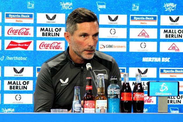 September 17, 2026, Germany, Soccer, Bundesliga 2, Matchday, 2026–2027 Season, Berlin Olympic Stadium, Hertha BSC Press Conference 2, League, DFB and DFL regulations prohibit any use of photographs as image sequences and or quasi-video, Berlin Sportforum, Berlin, Germany Copyright: xNordphotox xEnglerx