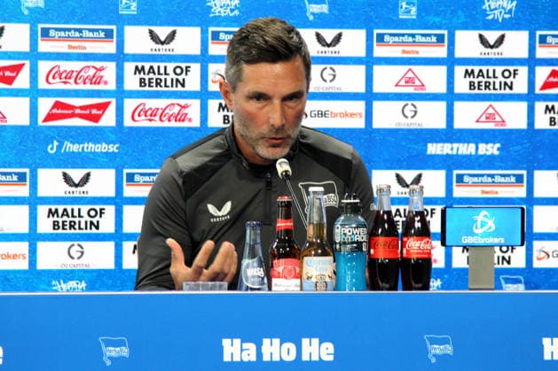 September 17, 2026, Germany, Soccer, Bundesliga 2, Matchday, 2026–2027 Season, Berlin Olympic Stadium, Hertha BSC Press Conference 2, League, DFB and DFL regulations prohibit any use of photographs as image sequences and or quasi-video, Berlin Sportforum, Berlin, Germany Copyright: xNordphotox xEnglerx