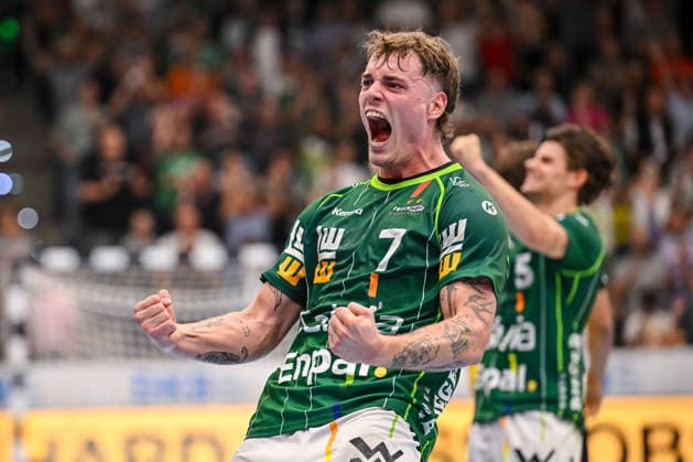 Göppingen, Germany, September 17, 2026 Victor Kloeve of FRISCH AUF Göppingen gestures, cheers after the victory during the Opel Handball Bundesliga match between FRISCH AUF Goeppingen and Rhein Neckar Löwen at the EWS Arena on September 17, 2026, in Goeppingen, Germany. Photo by Harry Langer, DeFodi Images. Goeppingen, Germany, September 17, 2026 Victor Kloeve FRISCH AUF Goeppingen gestures during the Opel Handball Bundesliga match between FRISCH AUF Goeppingen and Rhein Neckar Löwen at the EWS Arena on September 17, 2026 in Göppingen, Germany. Photo by Harry Langer, DeFodi Images. Photo by Harry Langer, DeFodi Images