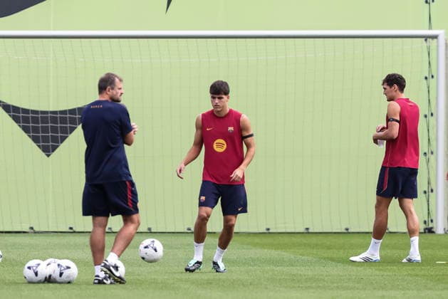 September 18, 2026, Sant Joan Despi, Barcelona, Spain: Pau Cubarsi during the training day of FC Barcelona, Barca ahead the Spanish League, Laliga EA Sports, football match against Sevilla FC at Ciudad Esportiva Joan Gamper on September 18, 2026 in Sant Joan Despi, Barcelona, Spain. Sant Joan Despi Spain - ZUMAa181 20260918_zaa_a181_013 Copyright: xJavierxBorregox