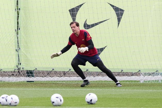 September 18, 2026, Sant Joan Despi, Barcelona, Spain: Wojciech Szczesny during the training day of FC Barcelona, Barca ahead the Spanish League, Laliga EA Sports, football match against Sevilla FC at Ciudad Esportiva Joan Gamper on September 18, 2026 in Sant Joan Despi, Barcelona, Spain. FC Barcelona Training And press conference, PK, Pressekonferenz - LaLiga EA Sports - ZUMAa181 20260918_zaa_a181_015 Copyright: xJavierxBorregox