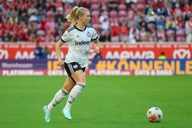 September 18, 2026, xusrbx, Soccer, Google Pixel, Women s Bundesliga, FSV Mainz 05 vs. Eintracht Frankfurt, Danique Tolhoek (Eintracht Frankfurt), 22, Action, Single Frame, Cutout, Mainz