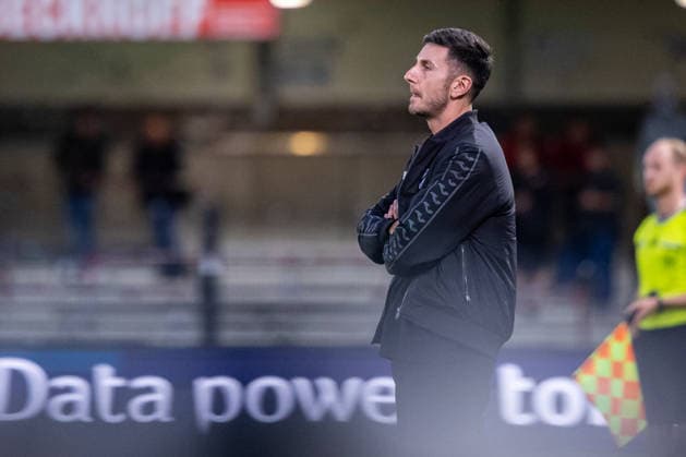 Orest Shala, Head Coach (GER), SC Verl vs. FC Würzburg Kickers, Soccer, 3rd Division, Matchday 7, 2026–2027 Season, September 18, 2026 DFL regulations prohibit the use of photographs as image sequences and or quasi-video GER, SC Verl vs. FC Würzburger Kickers, Soccer, 3rd Division, Matchday 7, 2026–2027 season, September 18, 2026, Verl Copyright: xEibner-Pressefoto JanxRollingerx EP_JSK