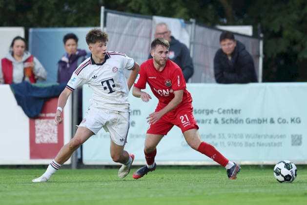 September 18, 2026, Men s Soccer, 2026–2027 Season, Bavarian Regional League, Matchday 10: TSV Aubstadt vs. FC Bayern Munich II (Matous Srb 11, FC Bayern Munich II, and Egor Zelenskiy 21), TSV Aubstadt, Sulzfeld, Schulstadion Aubstadt, NGN Arena, Bavaria, Germany