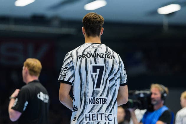 Julian Koester, THW Kiel, 07 GER, ThSV Eisenach vs. THW Kiel, 1st Opel Handball Bundesliga, Handball, Matchday 5, 2026–2027 Season, 8:00 p.m., September 18, 2026 GER, ThSV Eisenach vs. THW Kiel, 1st Opel Handball Bundesliga, Handball, Matchday 5, 2026–2027 season, 8:00 p.m., September 18, 2026, Eisenach Copyright: xMartinxHerbstx