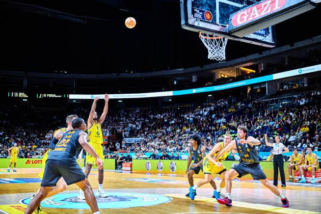 Norris Agbakoko, ALBA BERLIN, 17, missed, free throw, GER, ALBA Berlin vs. Chemnitz 99, Men s Basketball, easy Credit BBL, 2026–27 Season, Matchday 1, September 18, 2026, GER, ALBA Berlin vs. Chemnitz 99, Men s Basketball, easyCredit BBL, 2026–27 Season, Matchday 1, September 18, 2026, Berlin Copyright: xClaudiusxRauch,xEibner-Pressefotox xClaudiusxRauchx EP_CRH