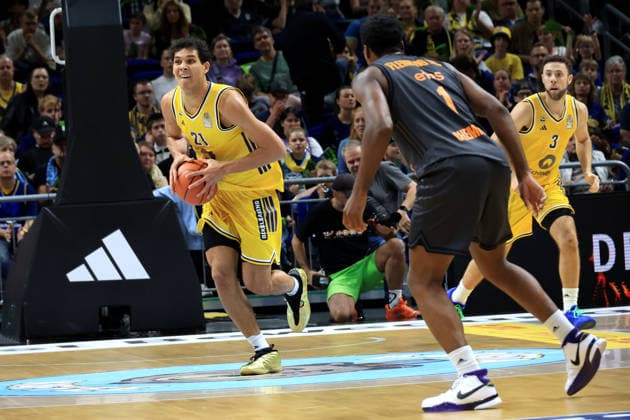 September 18, 2026, Germany, GER, DEU, Basketball, 1st Bundesliga, Day 1, 2026–2027 Season, Berlin, ALBA Berlin vs. Niners Chemnitz, BRANDON ANGEL (ALBA Berlin) 21, JORDAN FORD (ALBA Berlin) 3, PHLANDROUS FLEMING JR. (Chemnitz) 1, nordphoto GmbH, Engler Berlin Uber Arena, Federal State: Germany Copyright: xNordphotox xEnglerx