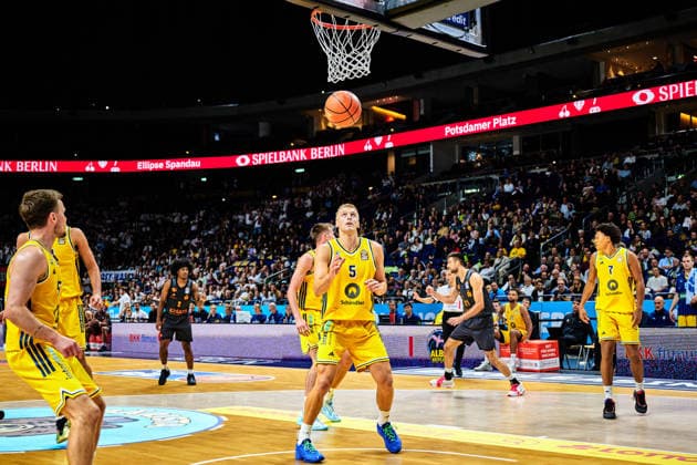 Sam Griesel ALBA BERLIN, 05, GER, ALBA Berlin vs. Chemnitz 99, Men s Basketball, easy Credit BBL, 2026–27 Season, Matchday 1, September 18, 2026, GER, ALBA Berlin vs. Chemnitz 99, Men s Basketball, easyCredit BBL, 2026–27 Season, Matchday 1, September 18, 2026, Berlin Copyright: xClaudiusxRauch,xEibner-Pressefotox xClaudiusxRauchx EP_CRH