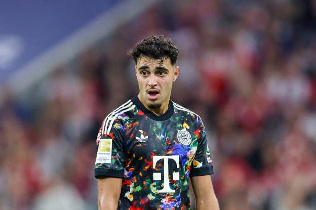 September 18, 2026, GER, Soccer, Men s, 1st Bundesliga, 2026–2027 season, Matchday 4, FC Bayern Munich vs. 1. FC Union Berlin Action Shot, Half-Figure, Aleksandar Pavlovic, FC Bayern Munich 45. DFB and DFL regulations prohibit any use of photographs as image sequences and or quasi-video. Munich, Allianz Arena, Bayern, Germany Copyright: xNordphoto Schneiderx