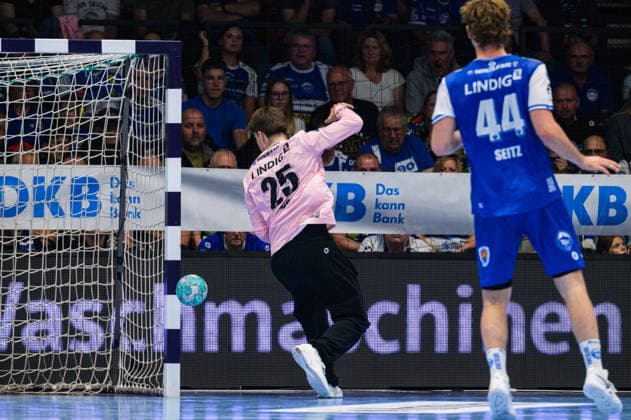 Mats Grupe (ThSV Eisenach), 25 saves; Stephan Seitz (ThSV Eisenach), 44 GER; ThSV Eisenach vs. THW Kiel, 1st Opel Handball Bundesliga, Handball, Matchday 5, 2026–2027 season, 8:00 p.m., September 18, 2026 GER, ThSV Eisenach vs. THW Kiel, 1st Opel Handball Bundesliga, Handball, Matchday 5, 2026–2027 season, 8:00 p.m., September 18, 2026, Eisenach Copyright: xMartinxHerbstx