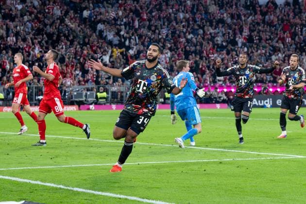 Soccer, Men s, 2026–2027 Season, Bundesliga 1, Matchday 4, FC Bayern Munich 1 FC Union Berlin, Ismael Saibari (Bayern Munich), Celebrating the 5–0 goal, September 18, 2026, Copyright: xMatthiasxKochx