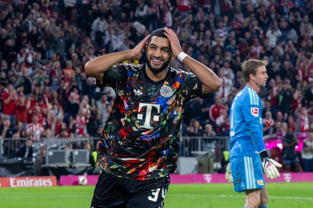 Soccer, Men s, 2026–2027 Season, Bundesliga 1, Matchday 4, FC Bayern Munich 1 FC Union Berlin, Ismael Saibari (Bayern Munich), Celebrating the 5–0 goal, September 18, 2026, Copyright: xMatthiasxKochx