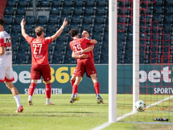 Goal for the 0-1 lead by Nicolas Oliveira (SSV Jahn Regensburg), September 25, Germany, Soccer, VfB Stuttgart II vs. SSV Jahn Regensburg, Landesliga 2, Matchday 8, Leinfelden-Echterdingen, 2026–2027 season, September 19, 2026, Germany, Soccer, VfB Stuttgart II vs. SSV Jahn Regensburg, 3. Liga, Matchday 8, 2026–2027 season, September 19, 2026, Leinfelden-Echterdingen Copyright: xCarstenxSchweringx EP_CSG