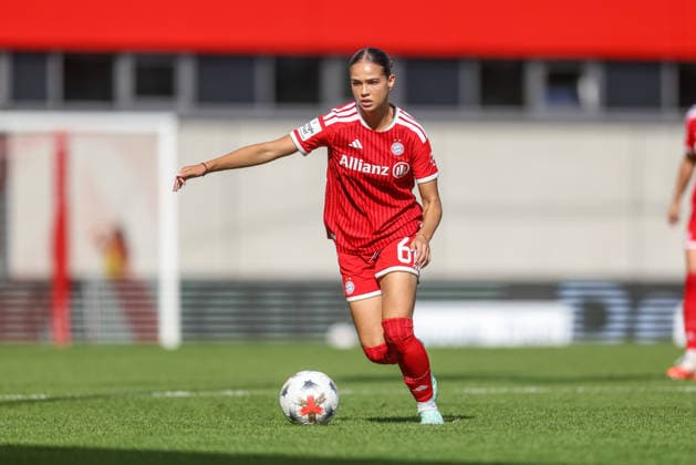 GER, Munich, FC Bayern Munich vs. FC Cologne, Google Pixel Women s Bundesliga, Soccer, DFB, 2026–2027 Season, FC Bayern Campus, Matchday 5 in Pictures: Kassandra Potsi, FC Bayern Munich Women. 6 DFB DFL regulations prohibit any use of photographs as image sequences and or quasi-video. September 19, 2026 Copyright: HMBxMedia HendrikxHamelau