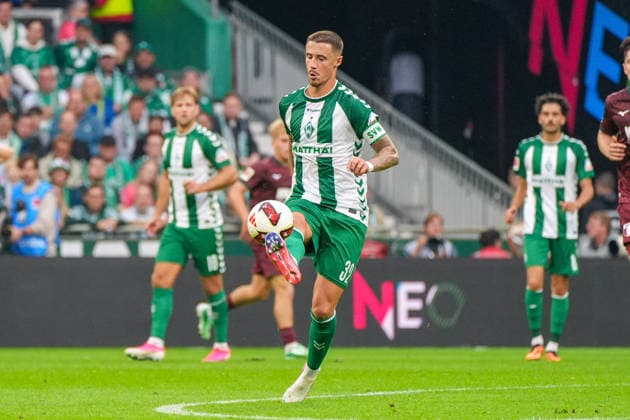 Marco Friedl, Werder Bremen, 32, Germany; Soccer, Bundesliga, 2026–27 season, Matchday 4, September 19, 2026, Werder Bremen vs. FC Augsburg, Weserstadion, Bremen Copyright: xLeonxFrickx