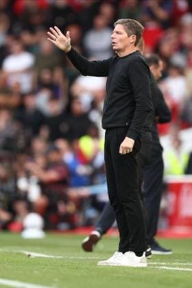 Nottingham Forest manager Oliver Glasner gestures on the touchline. Nottingham Forest v Coventry City, Premier League, Football, The City Ground, Nottingham, UK - 19 Sep 2026Nottingham The City Ground United Kingdom EDITORIAL USE ONLY No use with unauthorised audio, video, data, fixture lists, club league logos or live services. Online in-match use limited to 120 images, no video emulation. No use in betting, games or single club league player publications. Copyright: xRyanxBrowne Shutterstockx 17158587gp