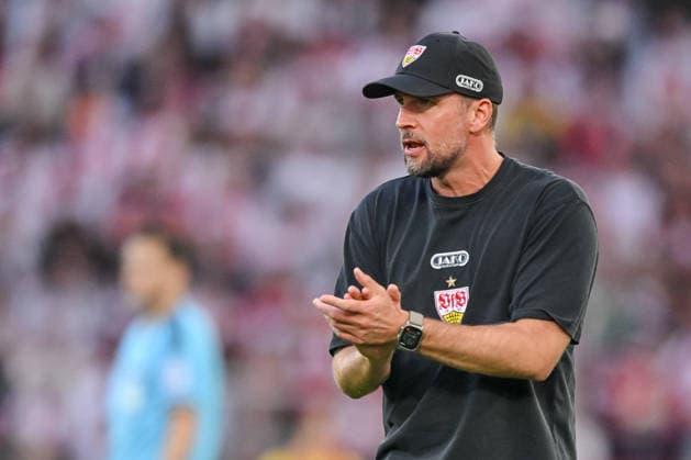 VfB Stuttgart coach Sebastian Hoeness gestures during the Bundesliga match between VfB Stuttgart and Borussia Dortmund, at the MHPArena on September 19, 2026, in Stuttgart, Germany. Photo by Harry Langer, DeFodi Images. VfB Stuttgart coach Sebastian Hoeness gestures during the Bundesliga match between VfB Stuttgart and Borussia Dortmund at the MHPArena on September 19, 2026, in Stuttgart, Germany. Photo by Harry Langer, DeFodi Images. DFB and DFL regulations prohibit any use of photographs as image sequences and or quasi-video. Photo by Harry Langer, DeFodi Images. DFB and DFL regulations prohibit any use of photographs as imSEQUENCES AND OR QUASI-VIDEO