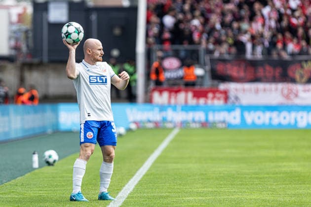 3rd Division, Matchday 7: Rot-Weiss Essen vs. Hansa Rostock, September 20, 2026; Maximilian Krauß, Hansa Rostock, 35; 3rd Division, Matchday 7: Rot-Weiss Essen vs. Hansa Rostock, Stadion an der Hafenstraße, Essen, September 20, 2026. DFL regulations prohibit any use of photographs as image sequences and or quasi-video. Copyright: xBEAUTIFULxSPORTS Buriakovx
