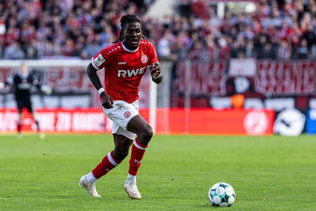 3rd Division, Matchday 7: Rot-Weiss Essen vs. Hansa Rostock, September 20, 2026, Franci Bouebari (Rot-Weiss Essen), September 19, 2026, 3rd Division, Matchday 7: Rot-Weiss Essen vs. Hansa Rostock, Stadion an der Hafenstraße, Essen, September 20, 2026. DFL regulations prohibit any use of photographs as image sequences and or quasi-video. Copyright: xBEAUTIFULxSPORTS Buriakovx