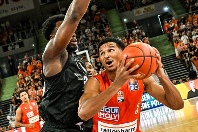 September 20, 2026, GER, Basketball, Men s, easycredit Basketball Bundesliga, 2026–2027 Season, Matchday 1, ratiopharm Ulm vs. MHP Riesen Ludwigsburg, Dwayne Koroma, Ulm, 3, Neu Ulm, ratiopharm Arena, Bavaria, Germany Copyright: xNordphotox xHafnerx