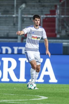 Sports, Soccer, 3rd Division, 2026–2027 Season, Matchday 7: SV Wehen Wiesbaden vs. MSV Duisburg, September 20, 2026, BRITA Arena, Tobias Fleckstein (MSV Duisburg), 5, Wiesbaden, BRITA Arena, Hesse, Germany