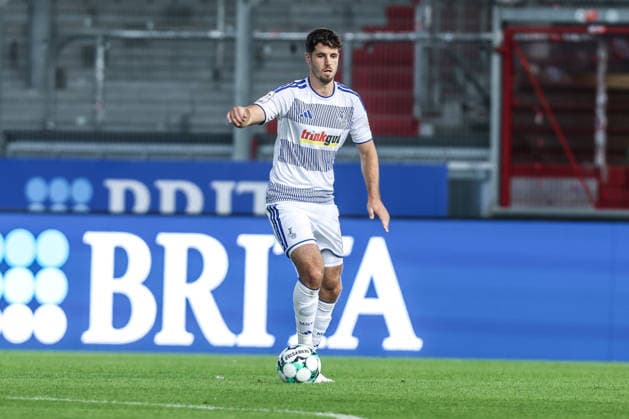 Sports, Soccer, 3rd Division, 2026–2027 Season, Matchday 7: SV Wehen Wiesbaden vs. MSV Duisburg, September 20, 2026, BRITA Arena, Tobias Fleckstein (MSV Duisburg), 5, Wiesbaden, BRITA Arena, Hesse, Germany