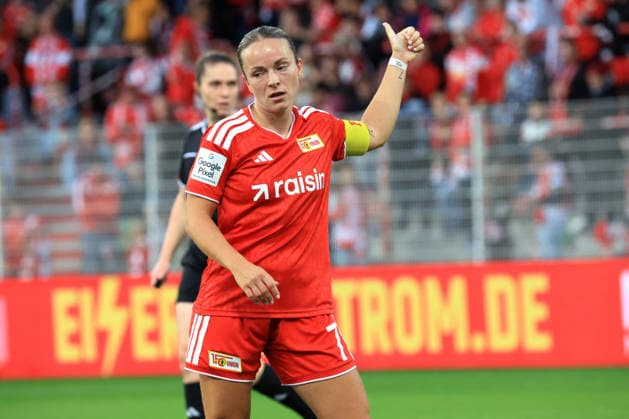 September 20, 2026, GER Germany, Soccer, 1. Bundesliga, Women, 2026–2027, Alte Foersterei, 1. FC Union vs. RB Leipzig, Lisa Heiseler (C), 1. FC Union Berlin 7–1, DFB and DFL regulations prohibit any use of photographs as image sequences and or quasi-video. nordphoto GmbH, Engler, Berlin, Alte Foersterei Stadium, Berlin, Germany Copyright: xNordphotox xEnglerx