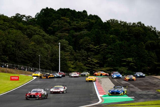 FIA WEC - 6 HOURS OF FUJI 2026 78 DAVID Hadrien (fra), VAN ROMPUY Tom (bel), MASSON Esteban (fra), Akkodis ASP Team, Lexus RC F GT3 78, LM GT3, action 79 CRESSONI Matteo (ita), HODENIUS Lin (ned), ZELGER Johannes (ita), Iron Lynx, Mercedes-AMG GT3 Evo 79, LM GT3, action start of the race, depart, during the 6 Hours of Fuji 2026, 6th round of the 2026 FIA World Endurance Championship, from September 25 to 27, 2026 on the Fuji Speedway in Oyama, Shizuoka, Japan - OyamaJapan Copyright: xFabrizioxBoldonix