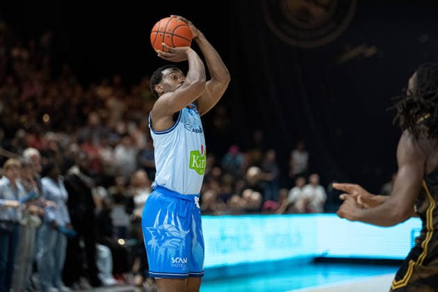 Jonathan Stove, No. 22, Rostock Seawolves (GER), Basketball: Löwen Braunschweig vs. Rostock Seawolves, Basketball, easyCredit BBL, Week 3, 2026–27 Season, September 27, 2026 GER, Basketball: Löwen Braunschweig vs. Rostock Seawolves, Basketball, easyCredit BBL, Week 3, 2026–27 Season, September 27, 2026 Braunschweig Copyright: xEibner-Pressefoto DanielxREINELTx EP_DRT