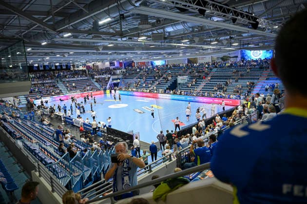 September 27, 2026, GER, Handball, Men s, Opel HBL, 2026–2027 Season, Matchday 6, VfL Gummersbach vs. Bergischer HC, Schwalbe Arena. DFB and DFL regulations prohibit any use of photographs as image sequences and or quasi-video. Gummersbach, Schwalbe Arena, North Rhine-Westphalia, Germany Copyright: xNordphoto Meuterx