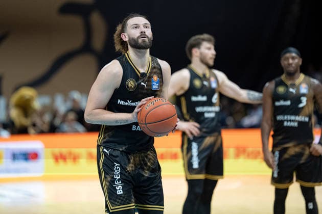 Devin Askew No. 5, Loewen Braunschweig (GER), Loewen Braunschweig vs. Rostock Seawolves, Basketball, easyCredit BBL, Week 3, 2026–27 Season, September 27, 2026 GER, Basketball: Löwen Braunschweig vs. Rostock Seawolves, Basketball, easyCredit BBL, Week 3, 2026–27 Season, September 27, 2026 Braunschweig Copyright: xEibner-Pressefoto DanielxREINELTx EP_DRT
