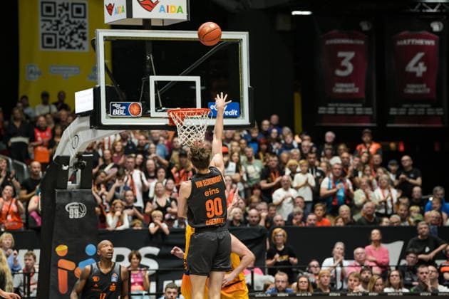 easyCredit Basketball Bundesliga, Matchday 3, Niners Chemnitz vs. Phoenix Hagen, September 27,2026, starting at 4:30 p.m., Chemnitz, Chemnitz Arena. Pictured: 90 Jannis von Seckendorf. easyCredit Basketball Bundesliga, Matchday 3, Niners Chemnitz vs. Phoenix Hagen, Chemnitz, Saxony, Germany Copyright: xEHLxMedia MichelxKöhlerx 20262709-Niners-Chemnitz-Phoenix-Hagen_016
