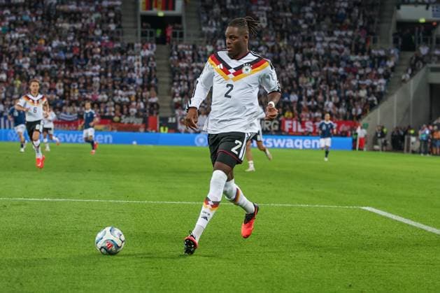 Yann Aurel Bisseck 2 Germany in Action, Germany vs. Greece, Soccer, DFL, DFB, UEFA Nations League, 2026–2027 Season, Group Stage, Group B, Matchday 2 of 6, September 27, 2026, Augsburg, Bavaria, Germany Copyright: xkolbert-press MartinxAgüerax