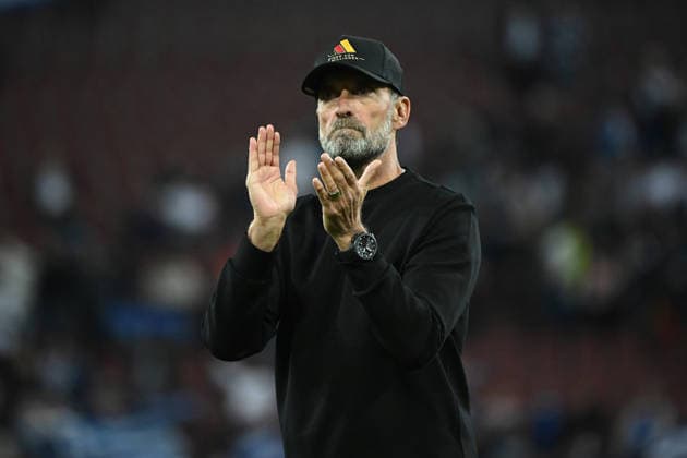 September 27, 2026, xemx, Soccer, UEFA Nations League, Germany vs. Greece, National Team Coach Jürgen Klopp, German National Soccer Team, DFB thanks the fans, Disappointed, sad, frustrated, at a loss, Augsburg